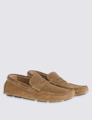 Suede Driver Slip-on Shoes